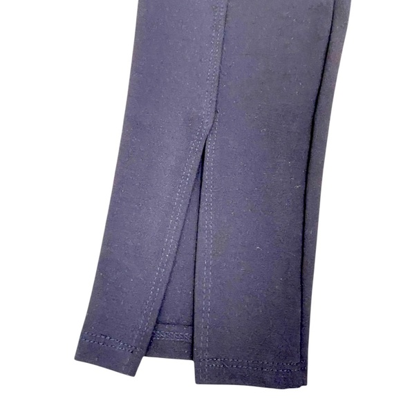 Steve Madden black pull on pants split leg high waisted seamed pants size medium - Picture 3 of 6